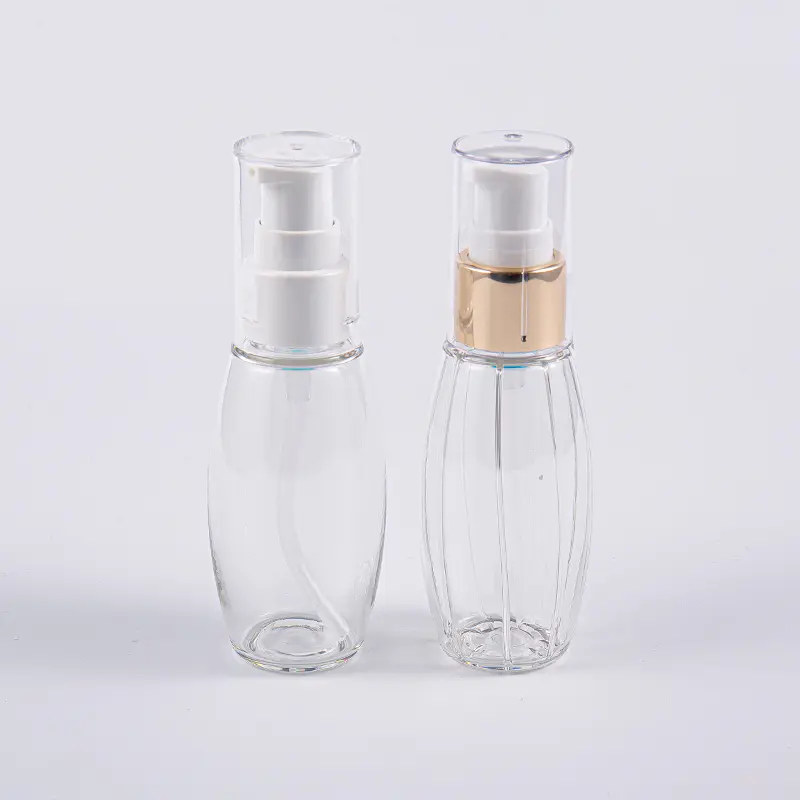 Do użytku w podróży Butelka PETG o pojemności 50 ml w kształcie kuli z pompką