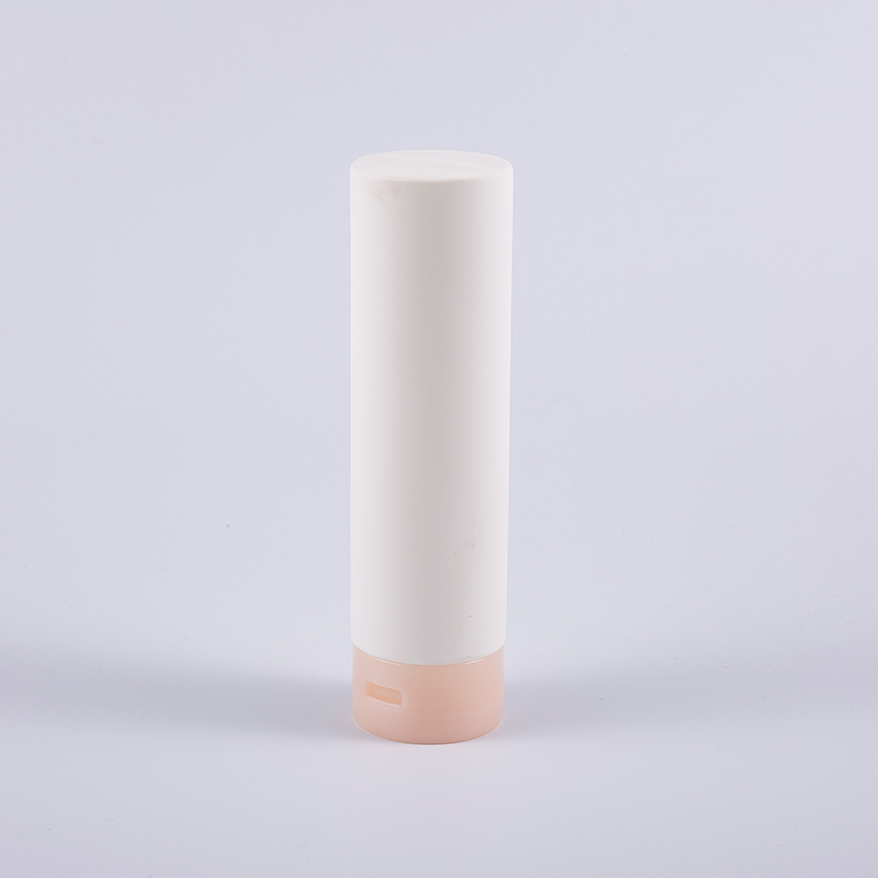 Biała, miękka, okrągła, odwrócona butelka do czyszczenia odżywki do włosów o pojemności 180 ml z PE, z wieczkiem typu flip-top