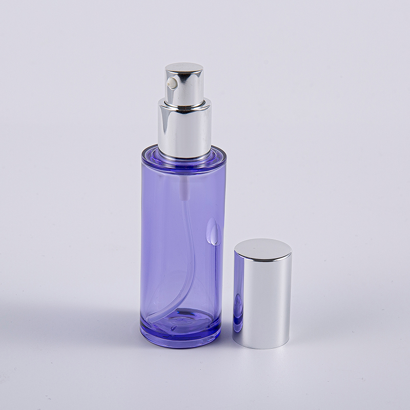 Wysokiej jakości okrągła butelka na balsam o pojemności 35 ml z aluminiową pompką do użytku w podróży Wysokiej jakości okrągła butelka na balsam o pojemności 35 ml z aluminiową pompką do użytku w podróży