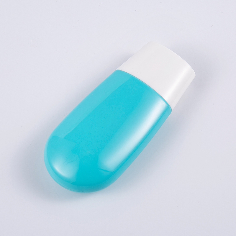 Ekologiczna, niezbędna podróżna butelka z filtrem przeciwsłonecznym Premium o pojemności 30 ml i 50 ml, z niebieskiego PE Ekologiczna, niezbędna podróżna butelka z filtrem przeciwsłonecznym Premium o pojemności 30 ml i 50 ml, z niebieskiego PE