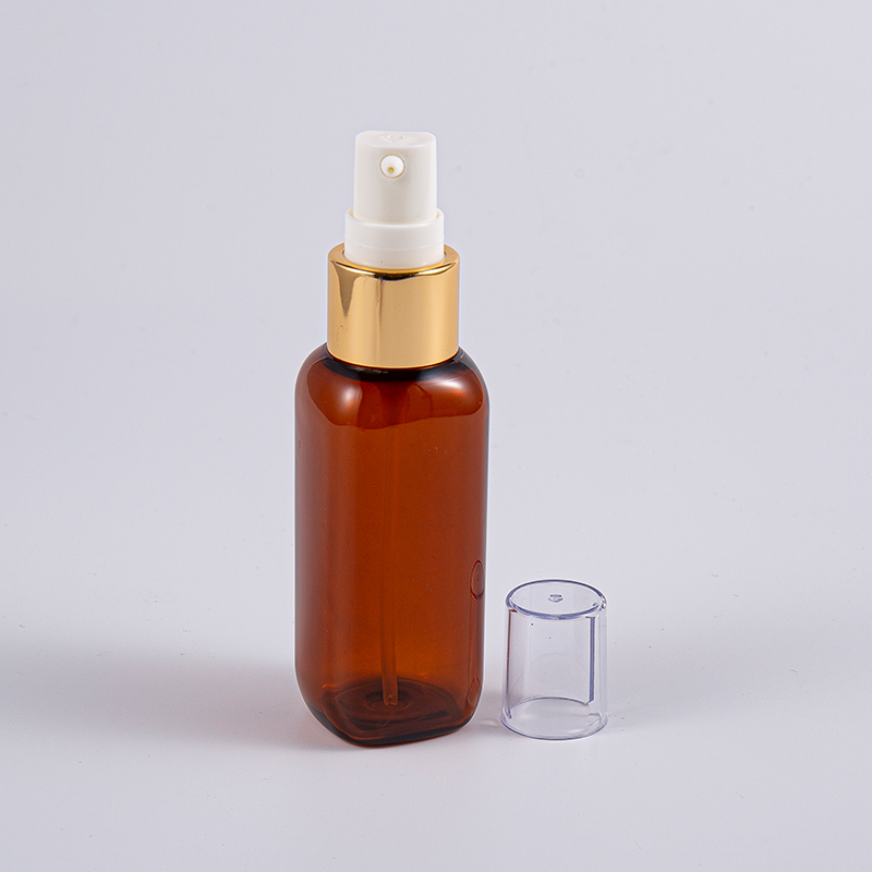 Używaj w podróży 50 ml kwadratowej butelki Petg z pompką