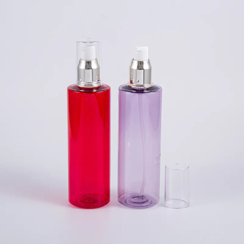 Okrągłe butelki PET na tonik do twarzy o pojemności 200 ml